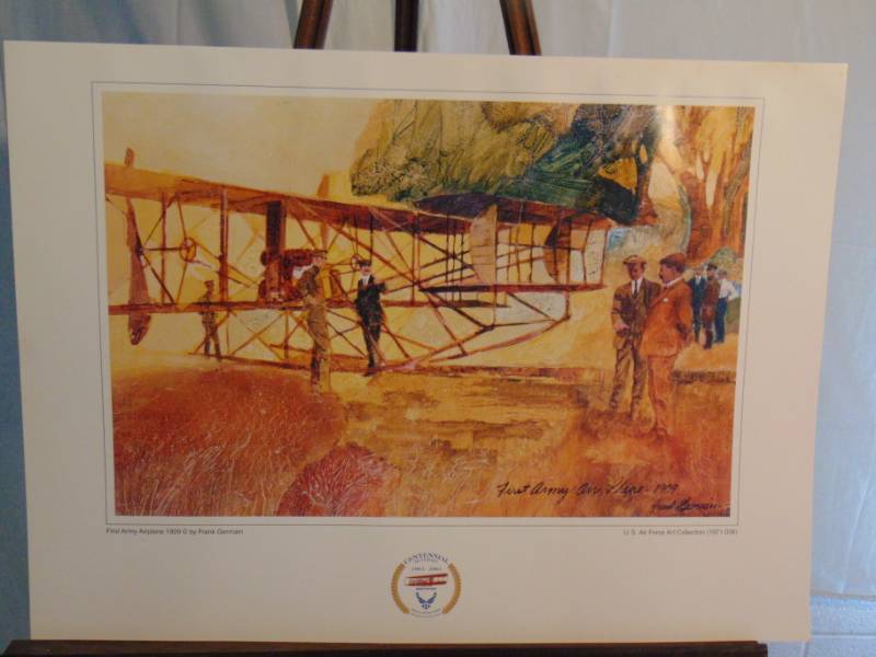 lot 14337 image: First Army Airplane Print from the US Airforce Art Collection