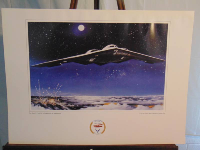 lot 14338 image: For Spirits that Fly in Shadows by Mike Kane Part of the US Air Force Art Collection