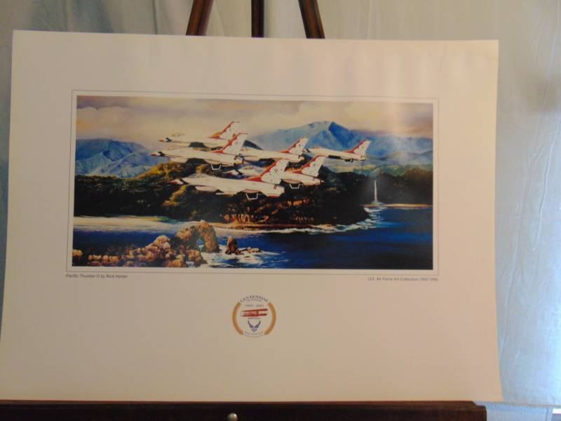lot 14339 image: Pacific Thunder by Rick Herter Part of the US Air Force Art Collection