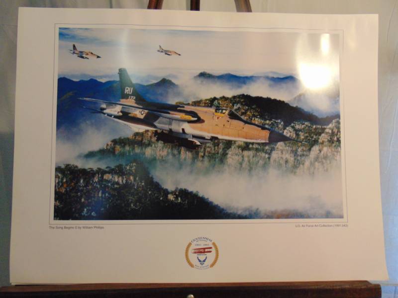 lot 14341 image: The Song Begins by William Phillips Part of the Airforce Art Collection