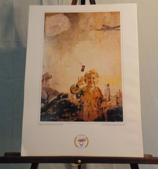 lot 14345 image: Operation Chocolate Drop by CC Beall Part of the AirForce Art Collection