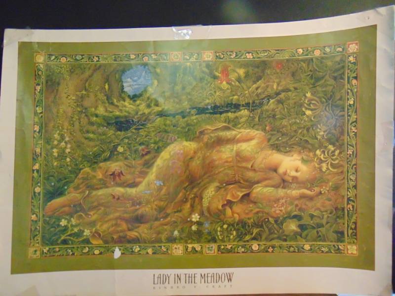 lot 14379 image: Lady in the Meadow Print by Kinuko Y. Craft