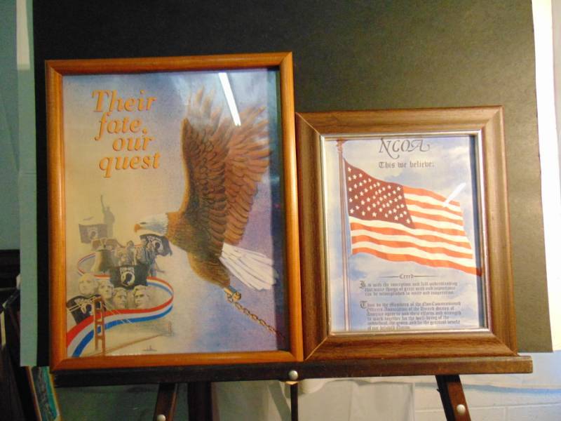 lot 14416 image: Framed Military Slogans