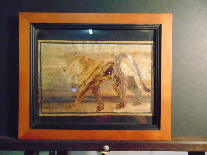 lot 14426 image: Professionally Framed Textile Art