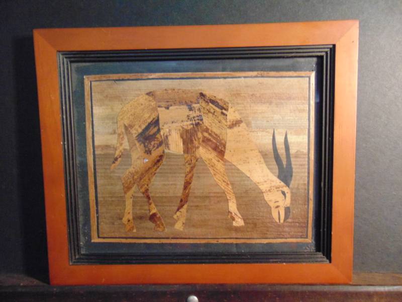 lot 14427 image: Professionally Framed Textile Art