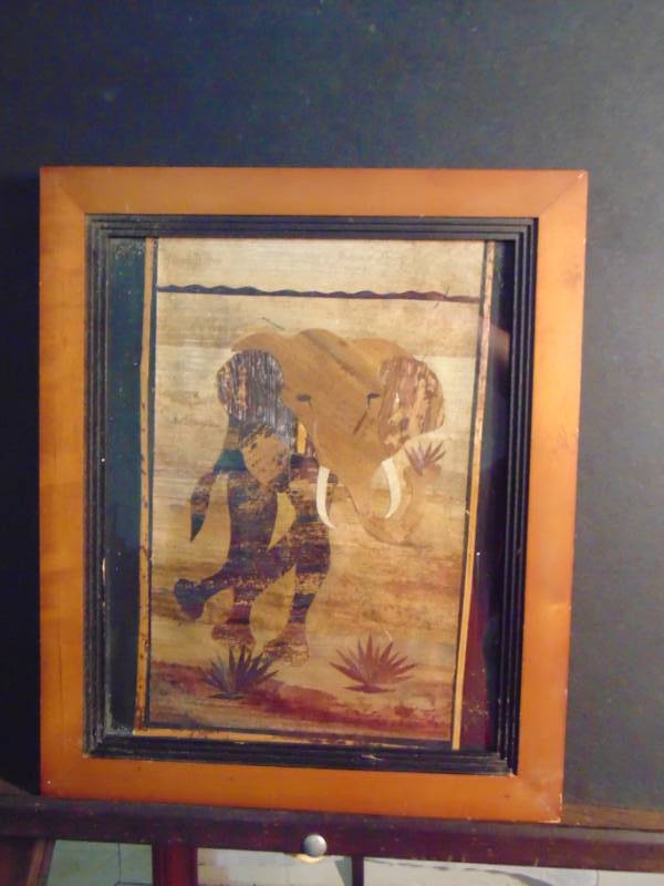 lot 14429 image: Professionally Framed Textile Art