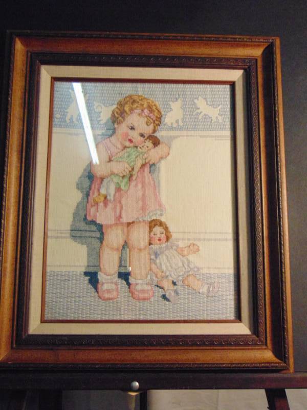 lot 14431 image: Professionally Framed  Embroidery