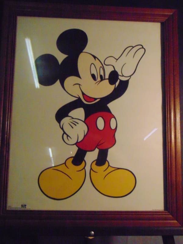 lot 14437 image: Framed Print of Mickey Mouse