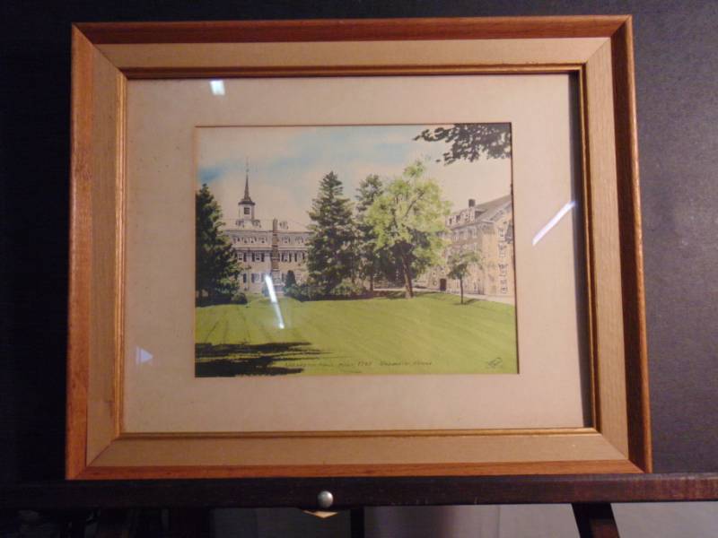 lot 14442 image: Nazareth Hall, Nazareth, Pa Painting by Davis Ray