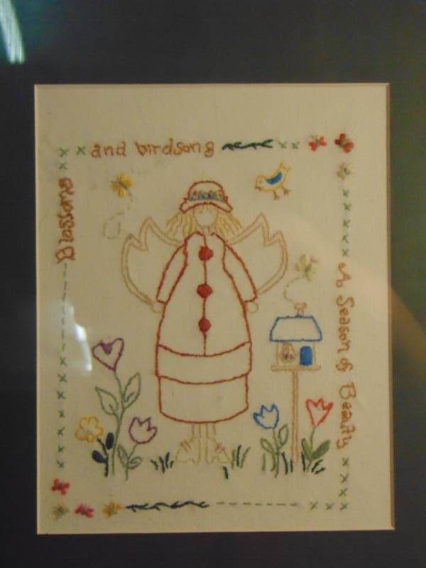 lot 14443 image: Framed Embroidery Art work