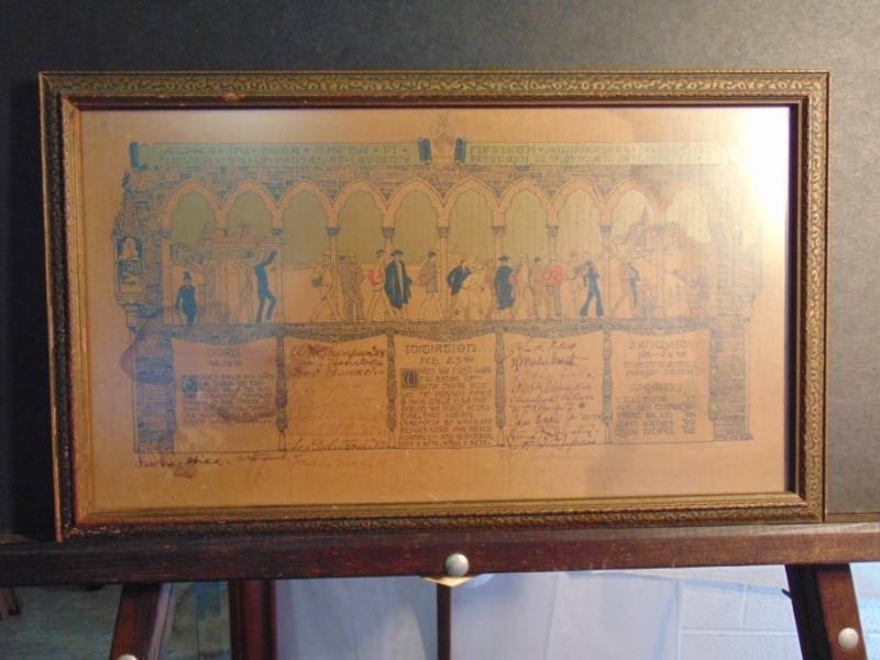 lot 14450 image: University of Kansas Fraternity 50th Anniversary Painting