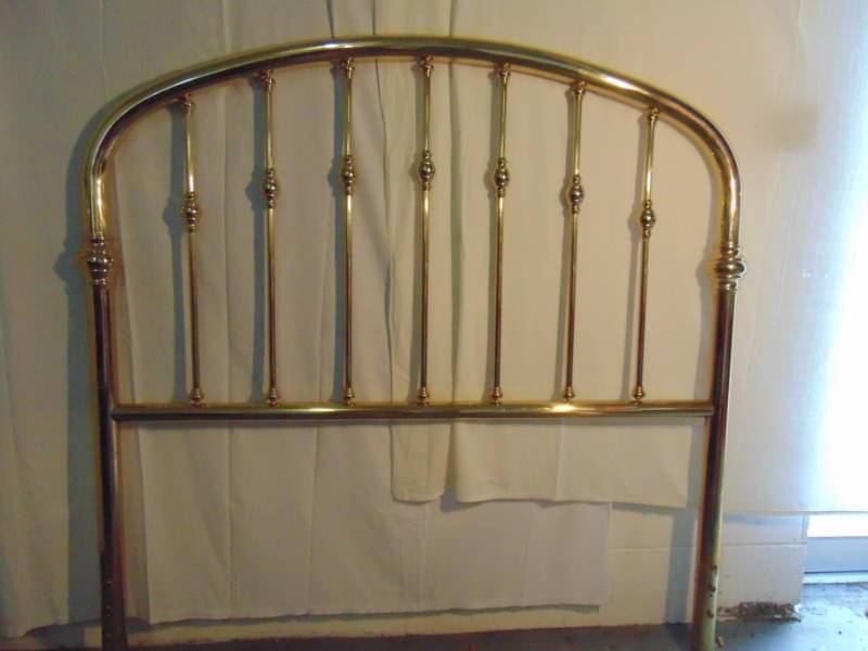 lot 14464 image: Brass Full size head board
