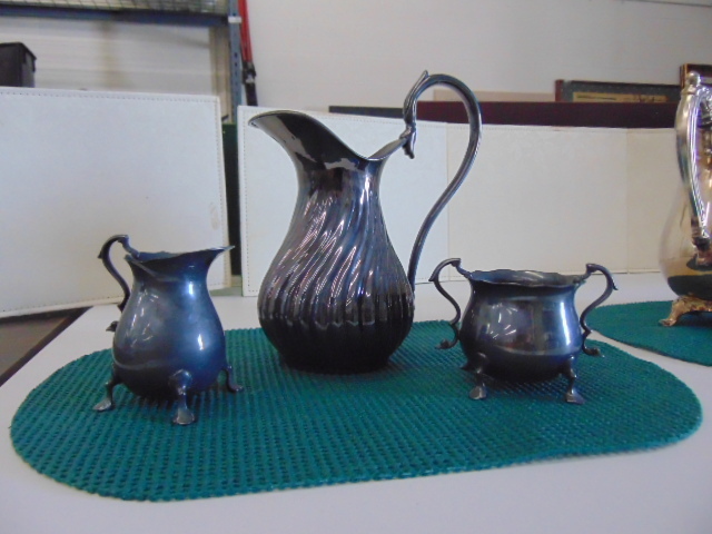 lot 14546 image: Serving set - silver set of 3