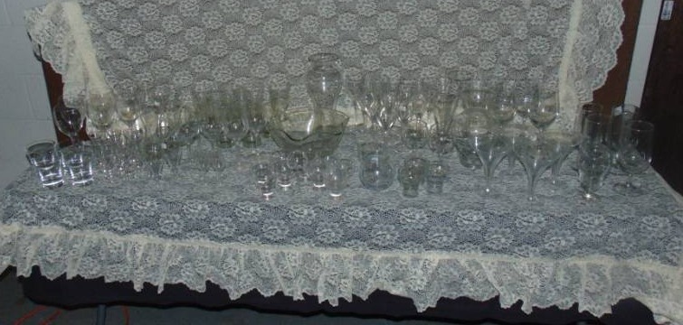 lot 14525 image: HUGE lot of Stemware