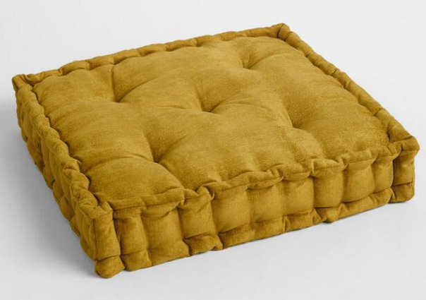 lot 167 image: Crushed Velvet Floor Cushion