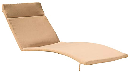 lot 169 image: Outdoor Chaise Lounge Cushion - Caramel