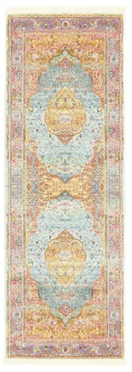 lot 27 image: Lonerock AquaPink Area Rug 22x6 R30