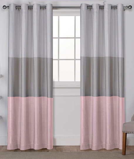 lot 55 image: Exclusive Home Chateau Blush Curtain Set 54x84