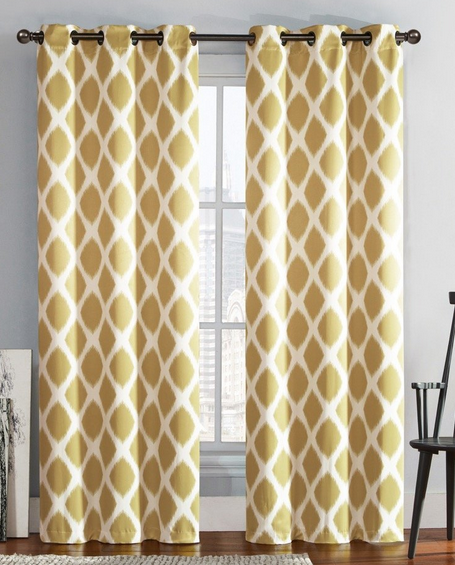 lot 61 image: Tribeca Blackout Curtain Set 38x95
