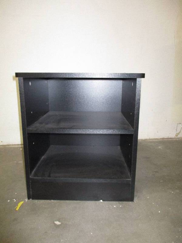 lot 200 image: Small Black Nightstand