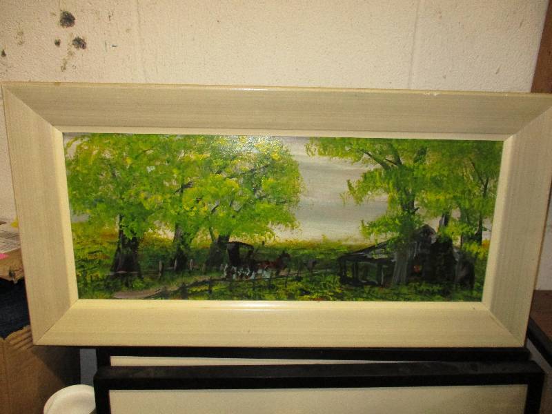 lot 210 image: Tree and Horse Carriage Print