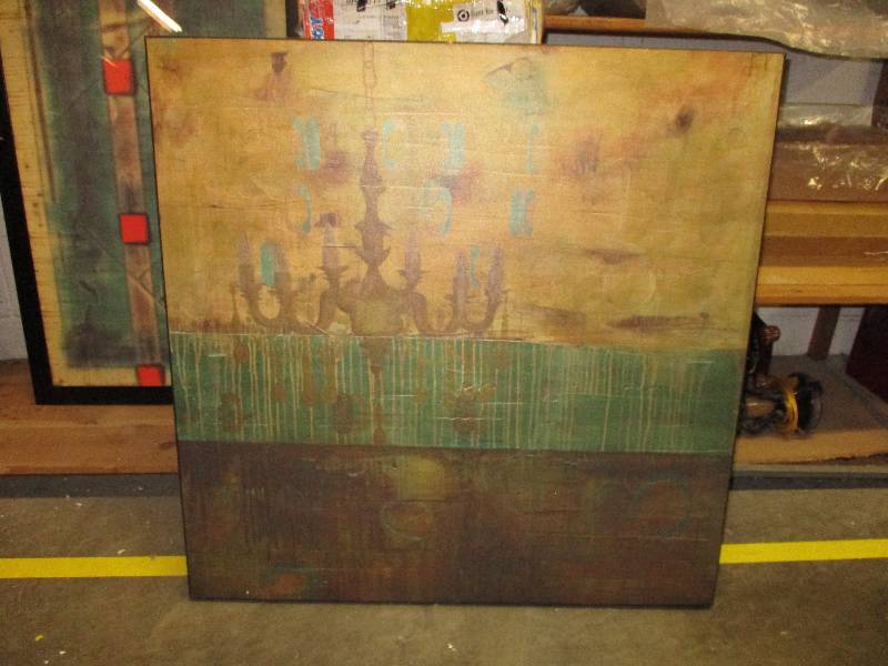lot 216 image: Abstract Chandelier Print