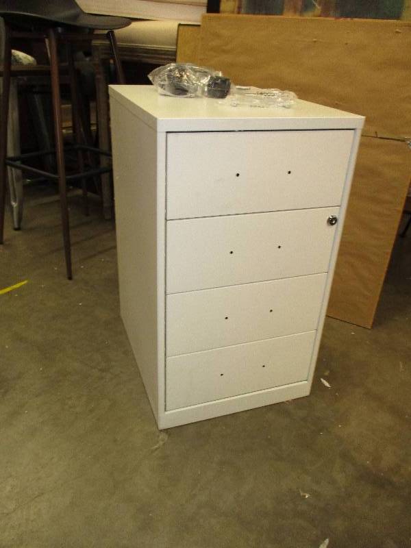lot 246 image: White Filing Cabinet