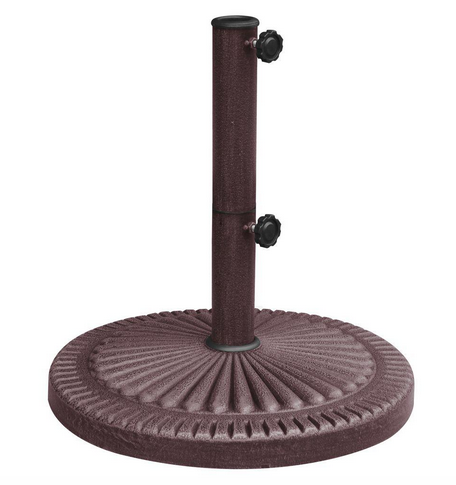 lot 250 image: 66 lb. Weather-Resistant Patio Umbrella Base in Bronze Resin