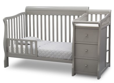 lot 225 image: Delta Children Princeton Junction 3-in-1 Convertible Crib and Changer Combo