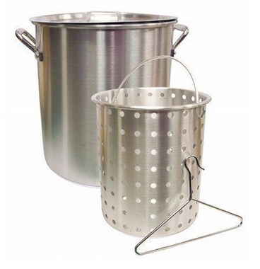 lot 232 image: Camp Chef 42 Quart Aluminum Fry Pot & Basket