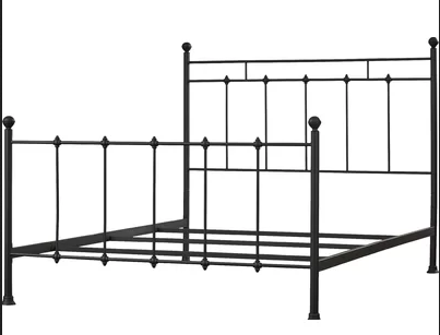 lot 273 image: Forreston Panel Bed - Queen - Black