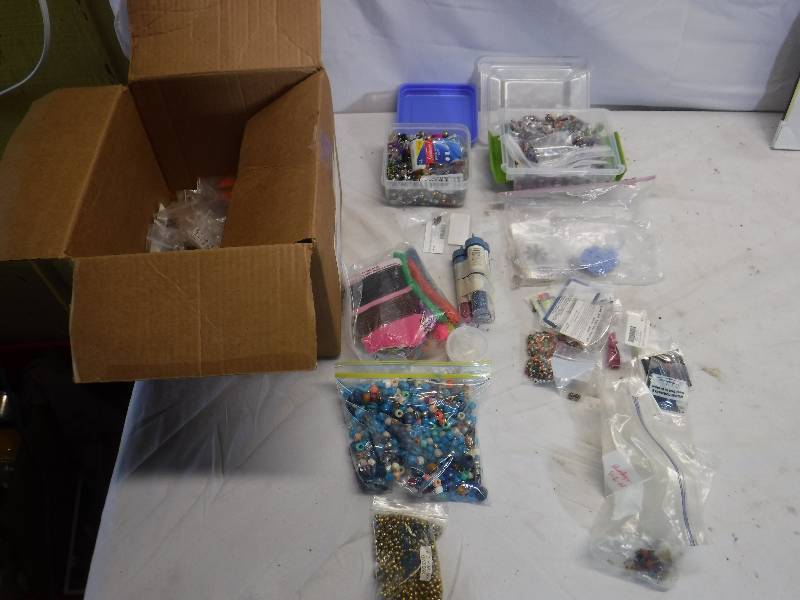 lot 12071 image: Craft beads and notions lot HUGE amount of beads