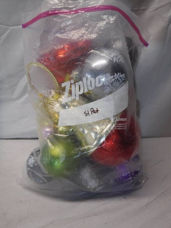 lot 12058 image: Lrg Christmas ornaments