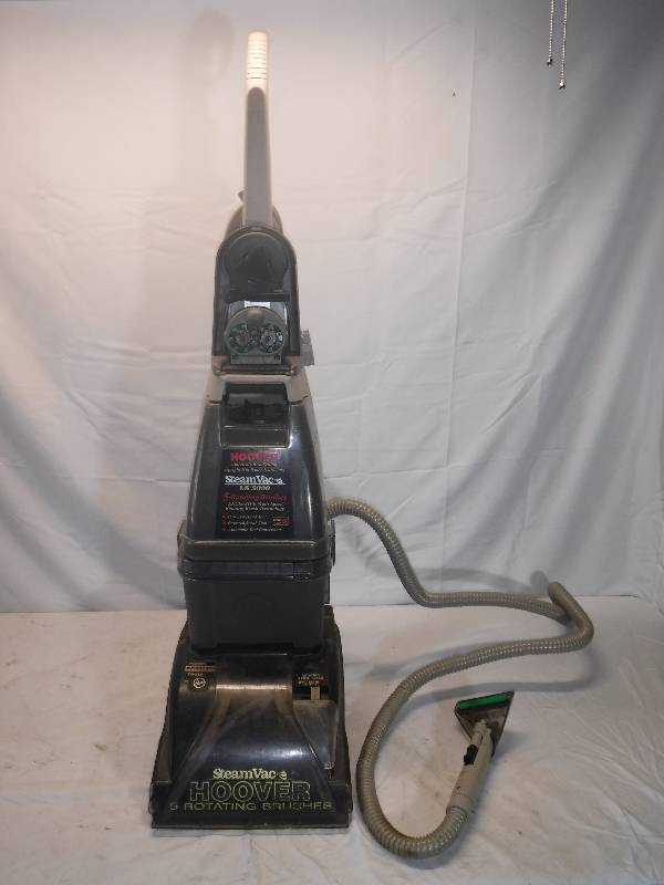 lot 12016 image: Hoover steam vac carpet cleaner with upholstery attachment