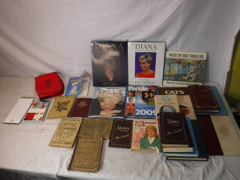 lot 12187 image: Where the wild things are, princess Diana books and more books