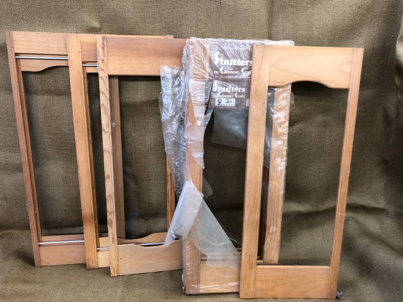 lot 1354 image: 6 unfinished window shutters