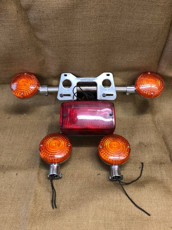 lot 1360 image: Lot of 1981 CB650c Taillights, and Front and Rear Blinkers