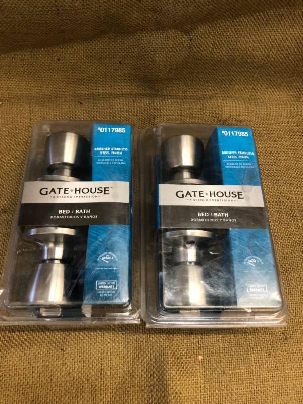 lot 1444 image: 2 Gatehouse BedBath Doorknobs