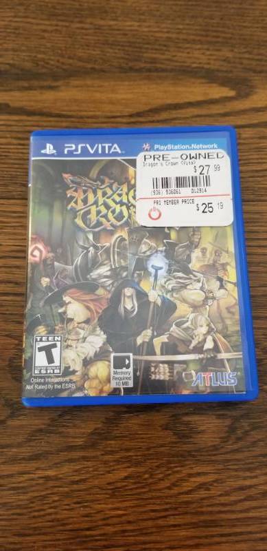 lot 5016 image: Playstation Vita Dragons Crown Game Rated T