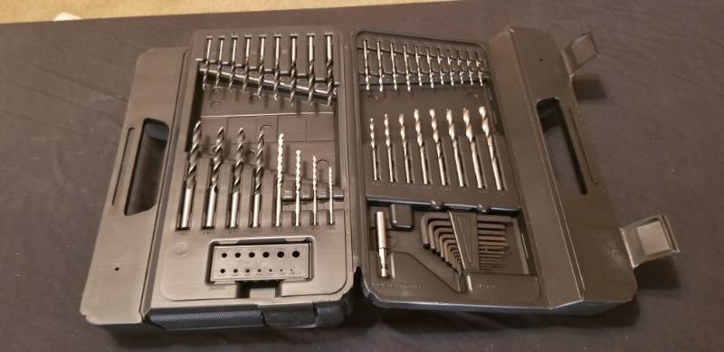 lot 6007 image: Plastic Case and Drill  Screwdriver  Bit  Allen Wrench Set included