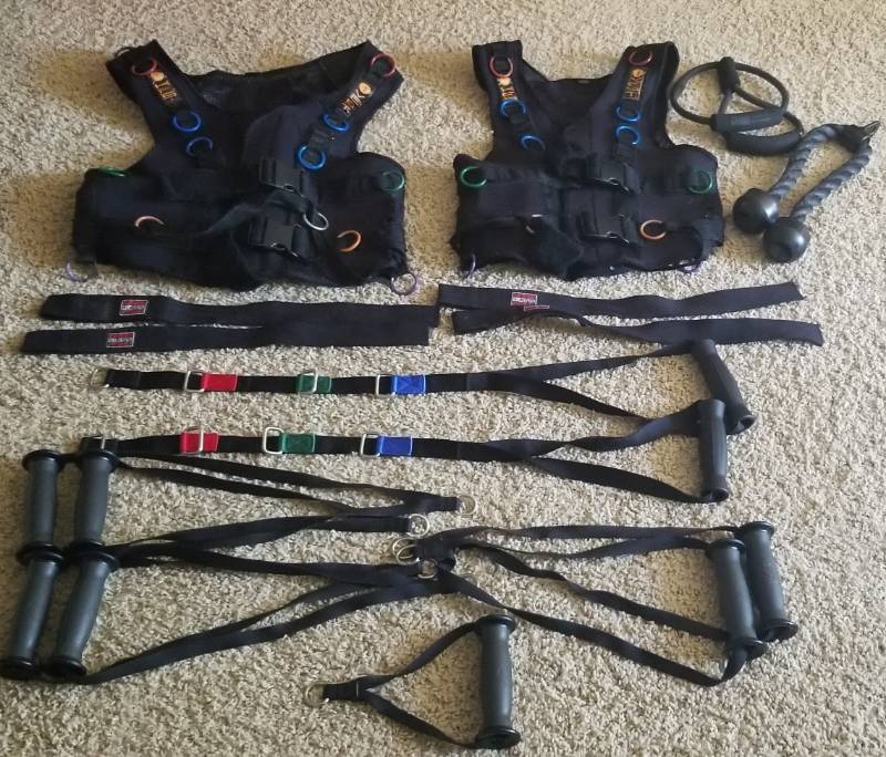 lot 9917 image: Kinetic Fitness Systems Vests and B...