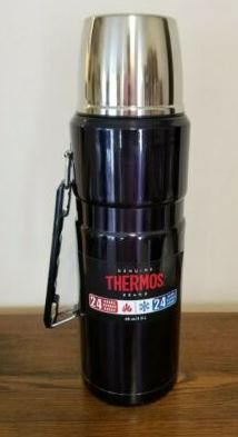 lot 18003 image: Thermos Stainless King 2-Liter68Oz Beverage Bottle Black Thermos Flask