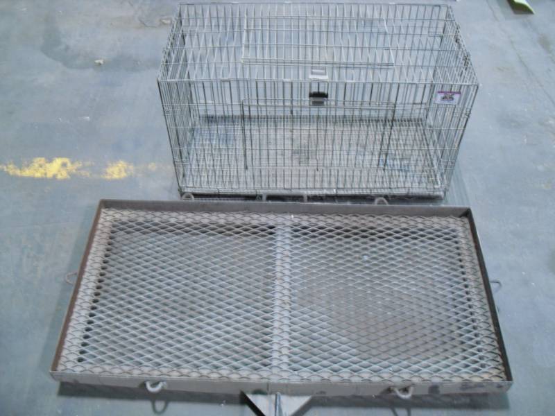 lot 6367 image: Pet Lodge Cage and Steel Cage Cargo Carrier