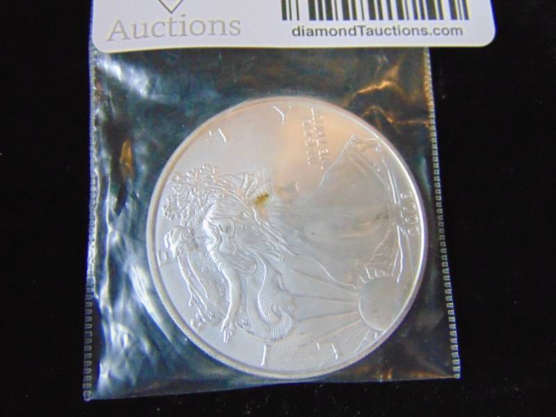 lot 7006 image: 2006 Silver Eagle 1 Oz. .999 Fine Silver