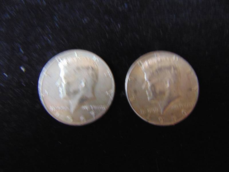 lot 7022 image: 1966 and 1967 Kennedy Half Dollar