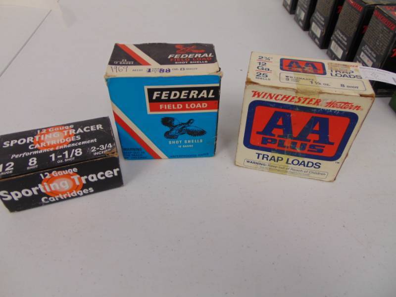 lot 7105 image: 3 Boxes of 12 Ga Shells - 2 Field Loads -  Tracer