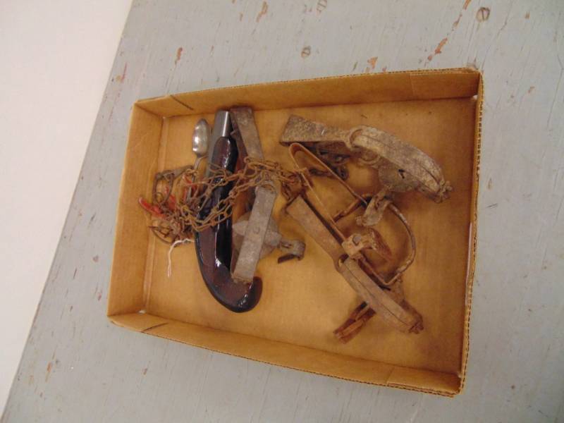 lot 7124 image: 4 Victor - Single Spring Leg Hold Traps