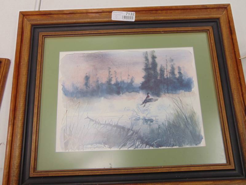 lot 7132 image: Framed -Outdoor Print