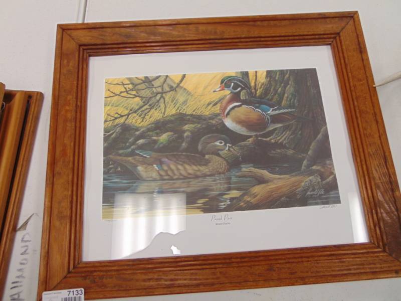 lot 7133 image: Framed - Proud Pair Print
