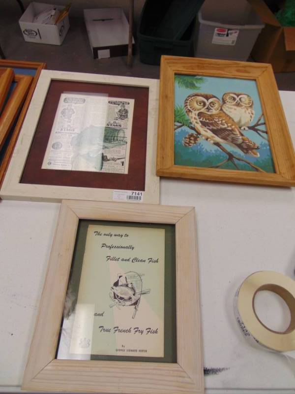 lot 7141 image: 3 Framed Pictures